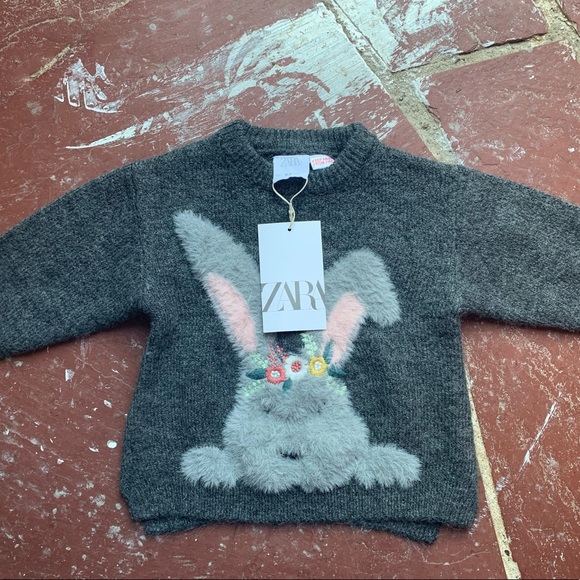Zara Grey Girl’s Sweater. - Picture 1 of 8